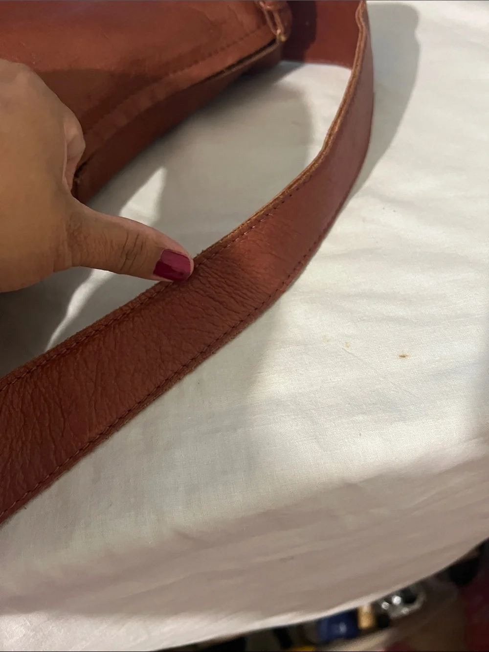 margot Rustic Brown Leather Hobo Shoulder Bag